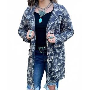 NEW STERLING KREEK rodeo road jacket in blue